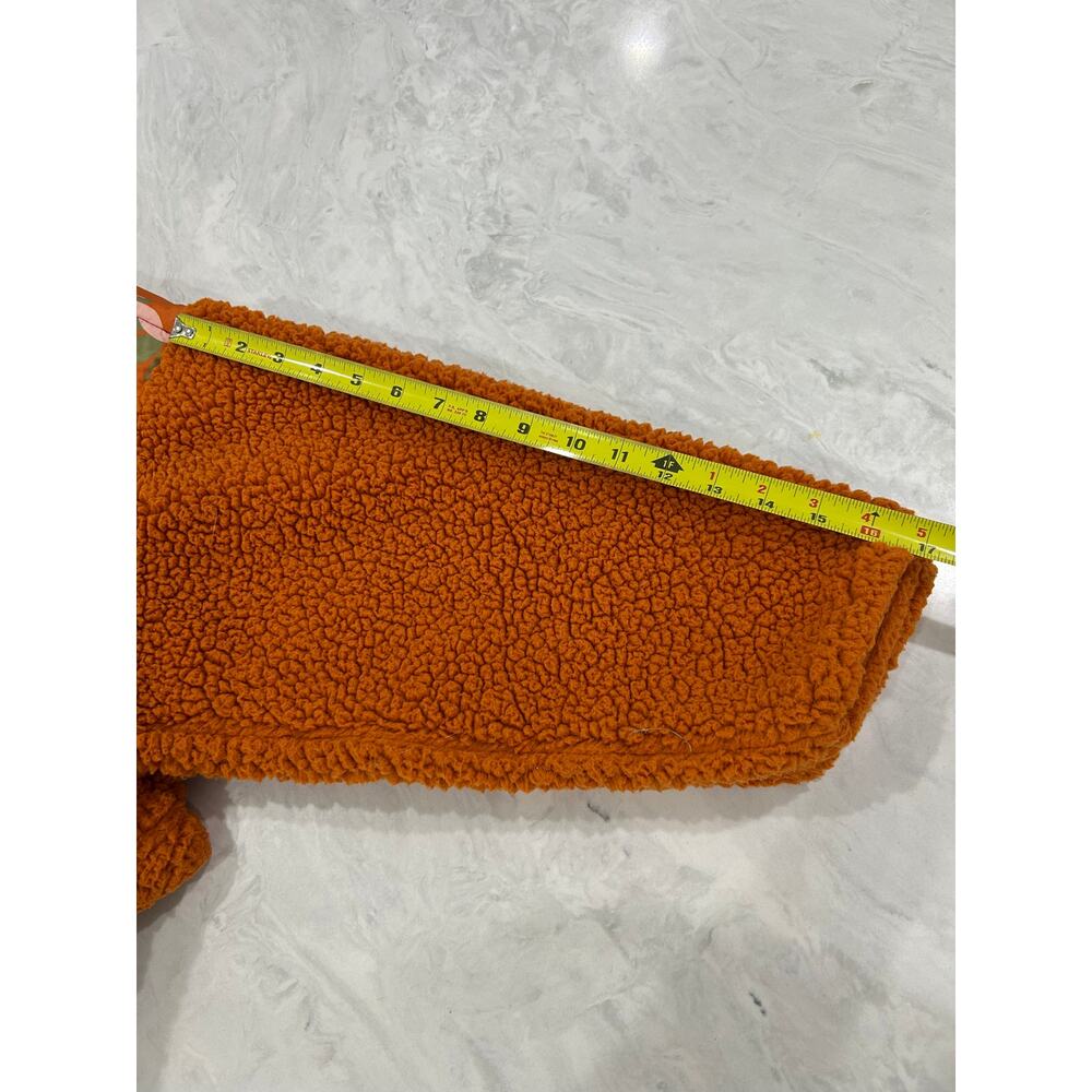 Pacsun Groovy Floral Half Snap Sherpa Fleece Sweatshirt - Picture 11 of 11